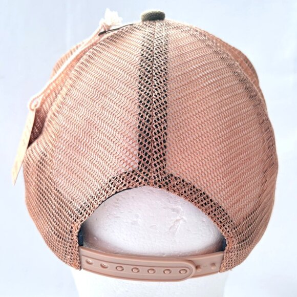 Natural Life Canvas Mesh Back Snapback Trucker Baseball Cap Hat Floral Bill - Picture 3 of 6